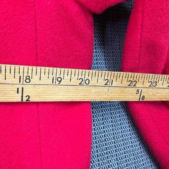 Hervé Benard Womens Blazer Size 14 Red Wool & Cashmere Blend - Picture 6 of 9